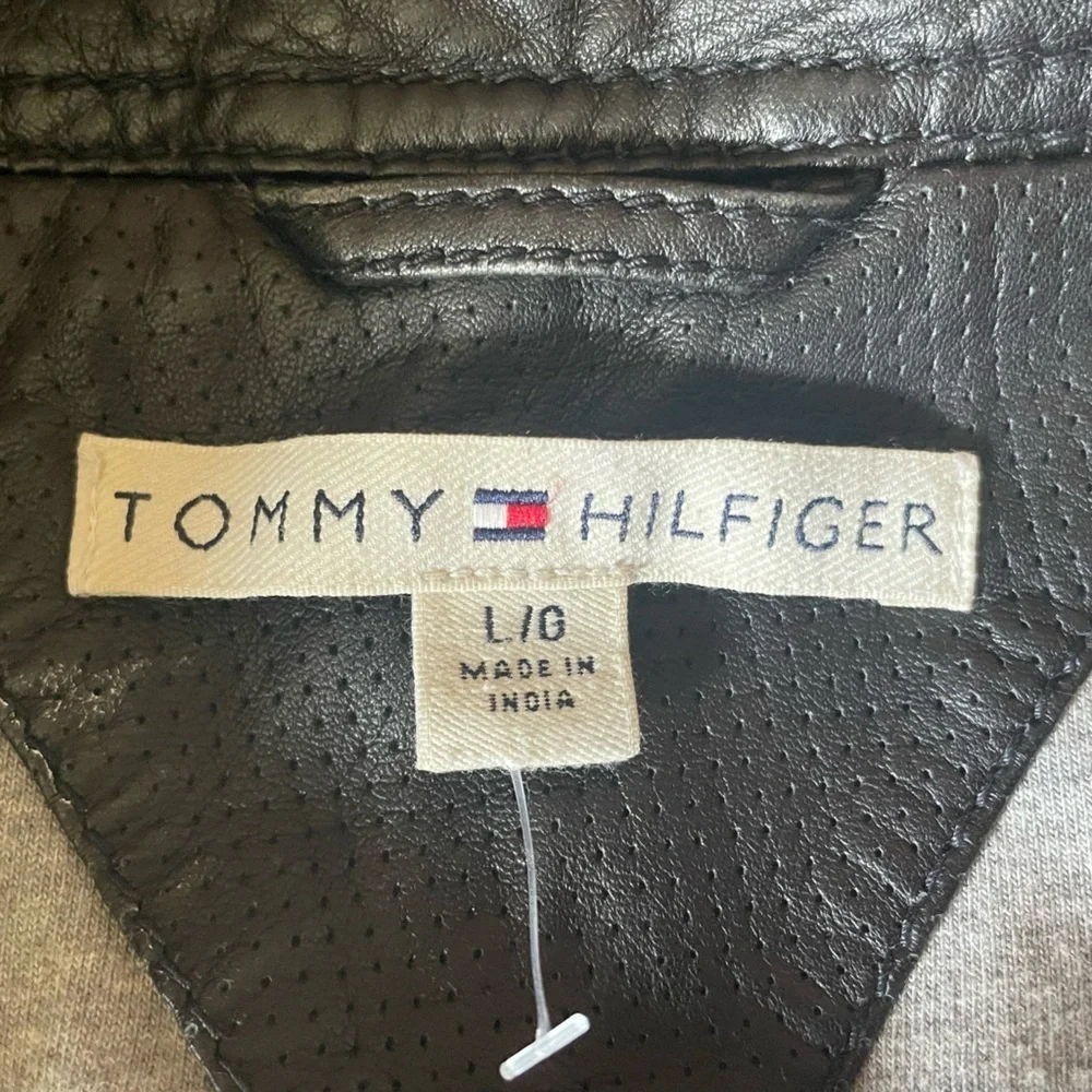 Tommy Hilfiger black leather